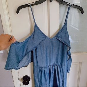 $168 Walter Baker Cold Shoulder Blue Dress Size XS / Extra Small